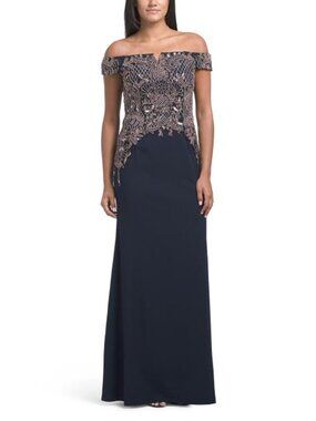 beaded chiffon blouson dress in mist by adrianna papell Custom Made Sexy Deep V-Neck Princess Wedding Dress  Puffy Tulle with   HER SHOP